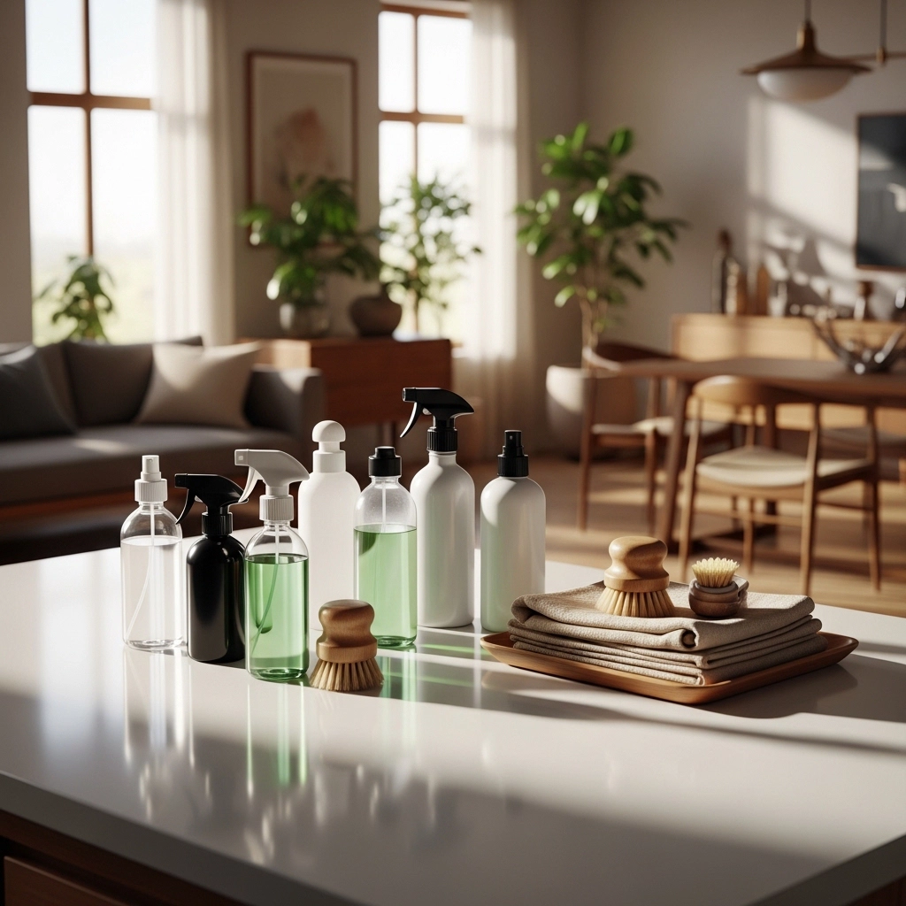 Plant based cleaner products arranged for home cleaning and hygiene use