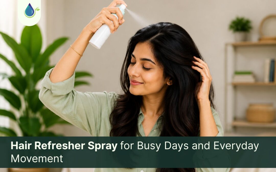 Hair Refresher Spray for Busy Days and Everyday Movement