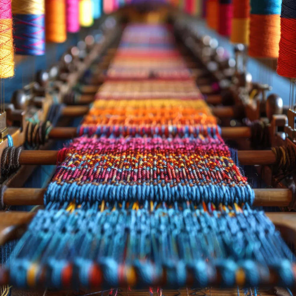 Stack of eco-friendly folded textiles representing sustainable and plant-based fabric solutions