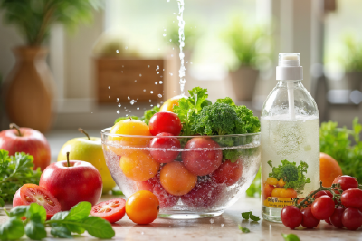 Food-grade hygiene and healthcare solution used for cleaning fruits and vegetables safely