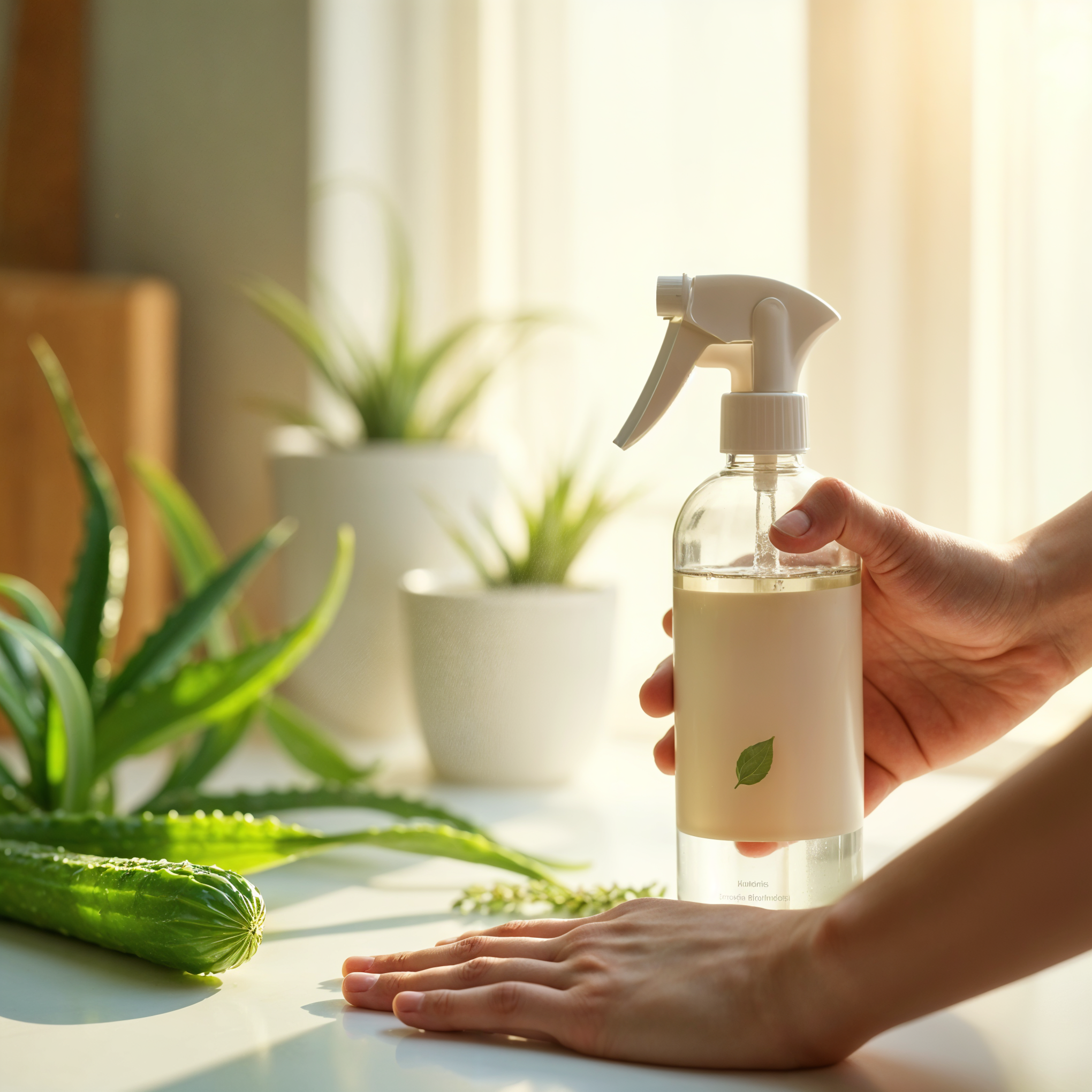 Plant based hygiene and healthcare spray cleaner used for safe surface sanitation